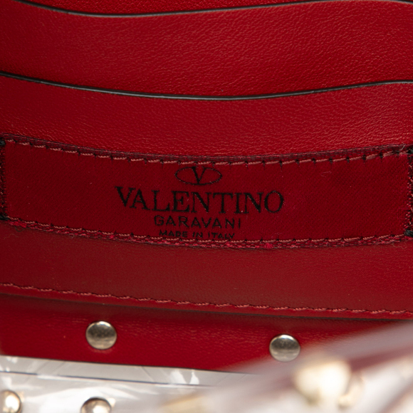 Pre-Loved Valentino Medium PVC Rockstud Spike Satchel - Picture 5 of 7